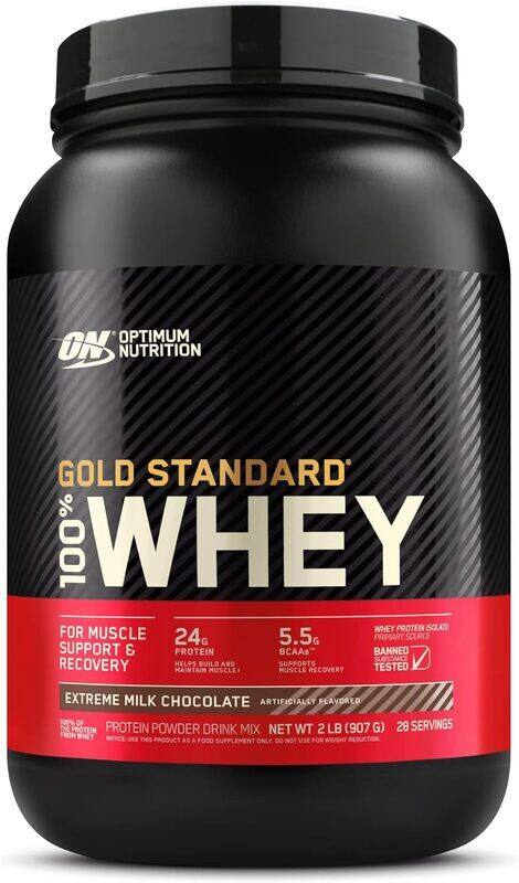 

Optimum Nutrition Gold Standard 100% Whey 29 Servings Milk Chocolate 2LB 907g
