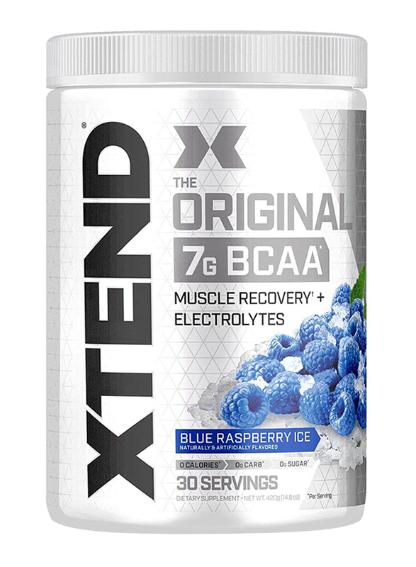 Xtend BCAA Dietary Supplement, 30 Servings, 420g, Blue Raspberry Ice