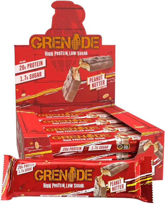 

Grenade High Protein Bar, Peanut Nutter Pack of 12