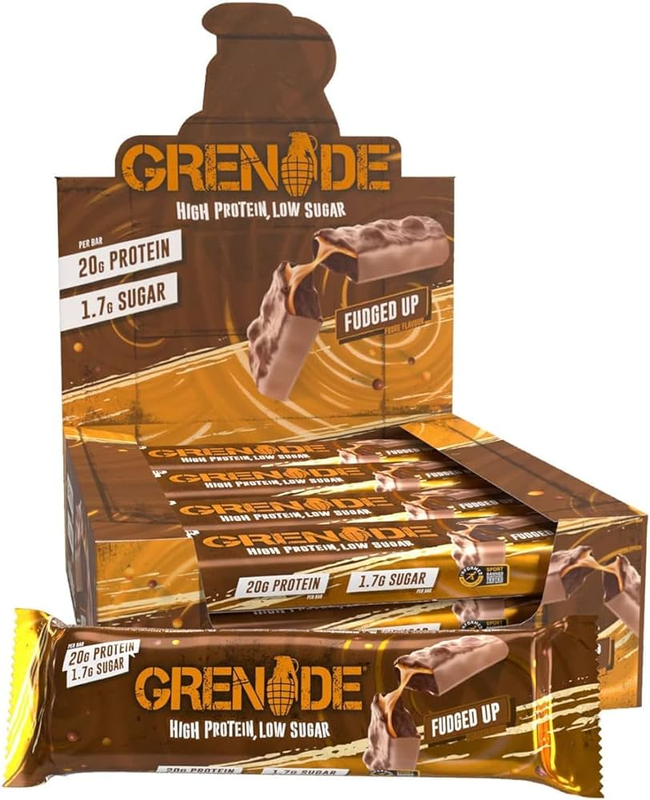 

Grenade High Protein Bar Fudge Flavor, Pack of 12