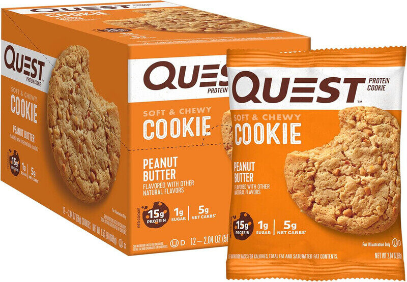 

Quest Protein Cookie Peanut Butter 59g Pack of 12