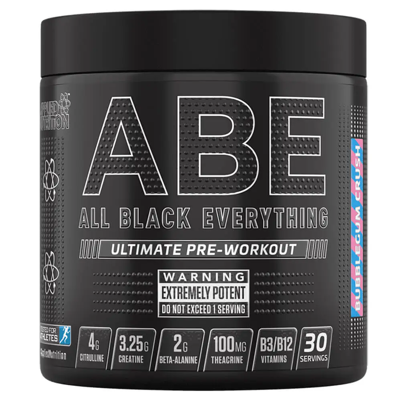 Applied Nutrition ABE Ultimate Pre-Workout, Bubble Gum Flavor, 315g, 30 Serving