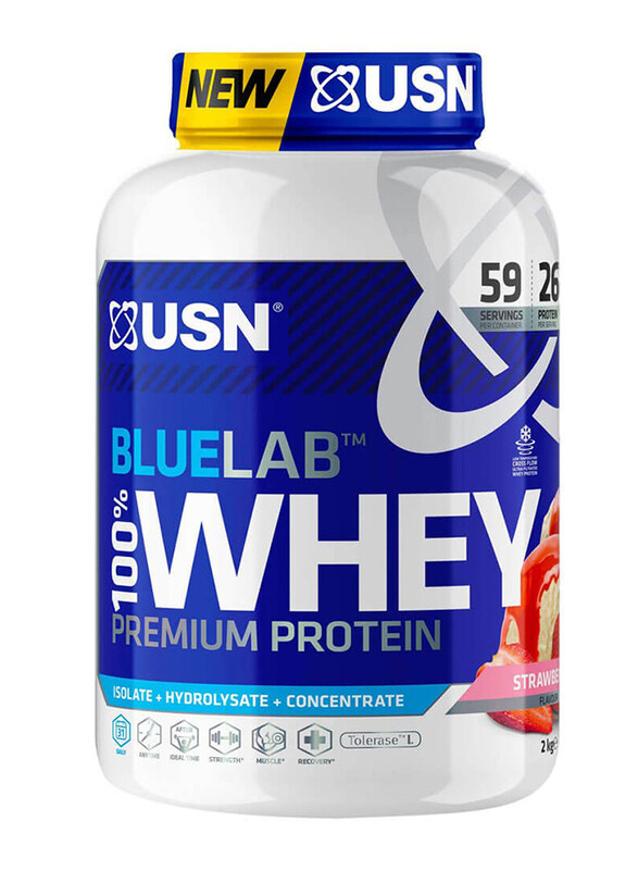 

USN Bluelab 100% Whey Protein, 60 Servings, 2Kg, Strawberry