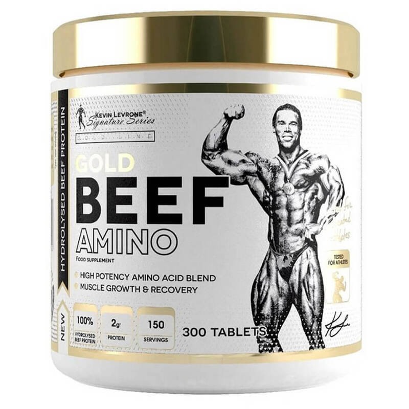  Kevin Levrone Gold Beef Amino, 300 Tablets, 150 Serving. 