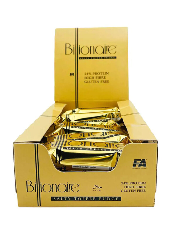 

FA Engineered Billionaire Bar, 18 x 45g, Salted Toffee Fudge
