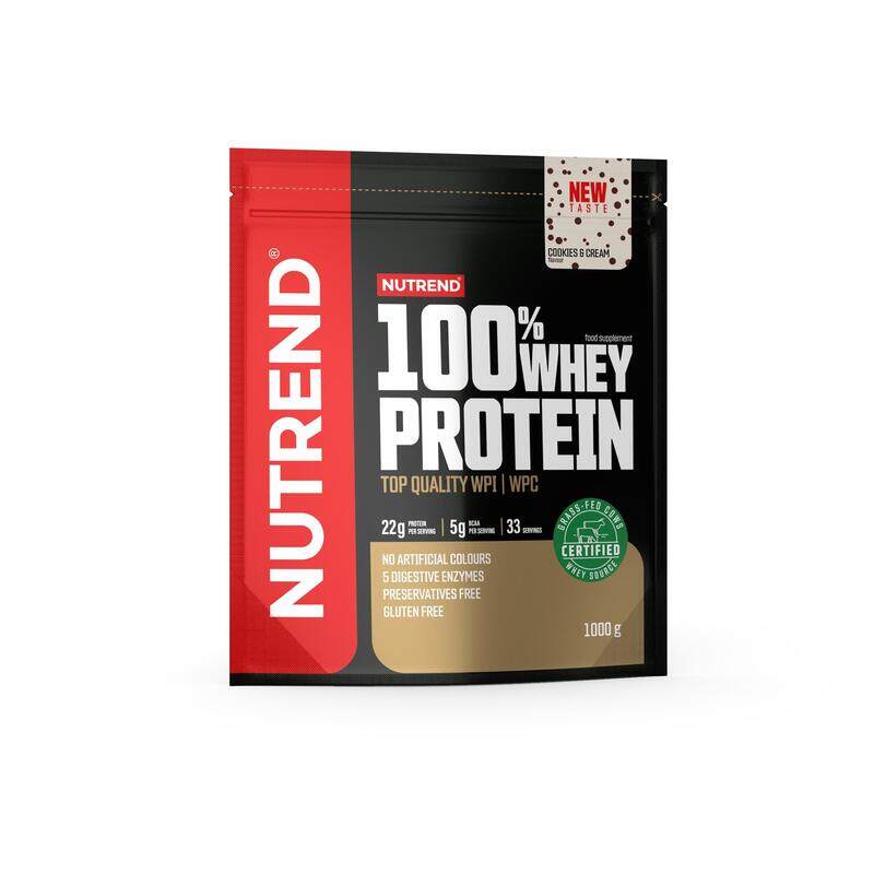 

Nutrend 100% Whey Protein 33 Servings Cookies and Cream 1kg