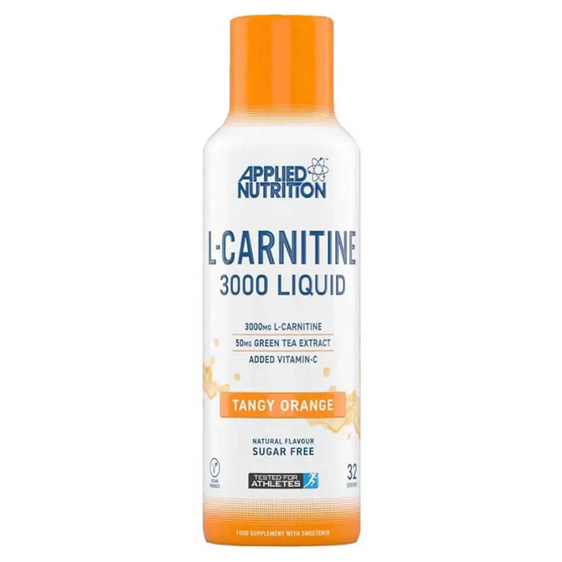 

Applied Nutrition L-Carnitine 3000 Liquid, Tangy Orange Flavor, 480ml, 32 Serving
