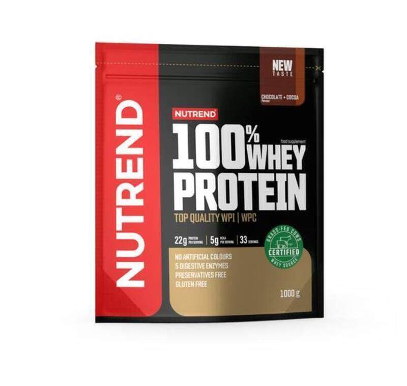 

Nutrend 100% Whey Protein 33 Servings Chocolate + Cocoa 1kg