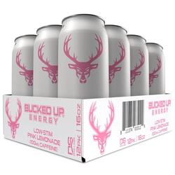 Bucked Up RTD Energy Drink Pink Lemonade 473ml Pack of 12