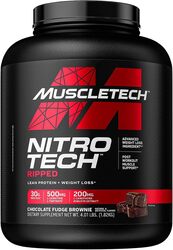 MUSCLETECH Nitro Teach Ripped 43 Servings Chocolate Fudge Brownie 4lb 1.82kg