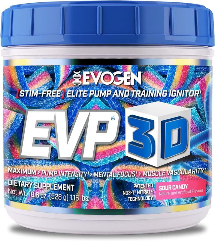 Evogen EVP 3D 528 gram, Sour Candy Flavor, 20 Serving