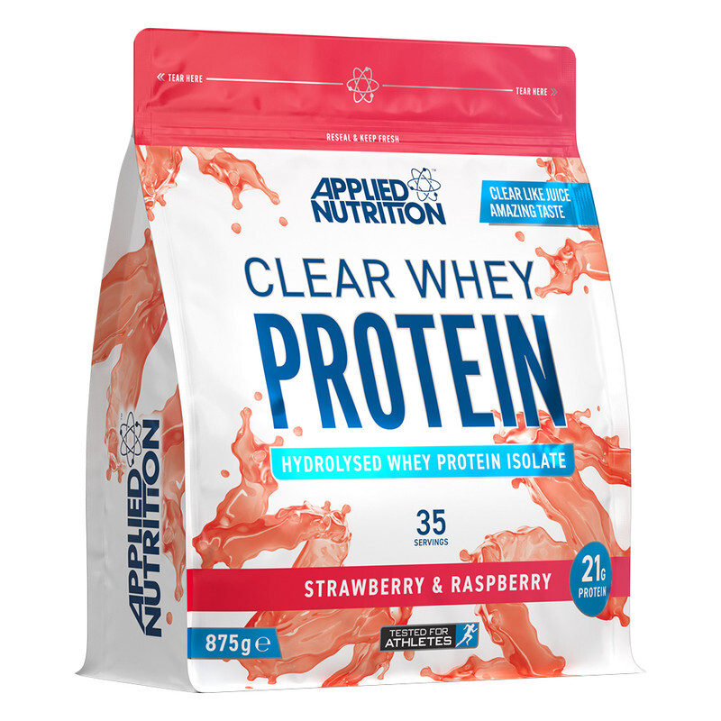 Applied Nutrition Clear Whey Protein, Strawberry & Raspberry 875g, 35 Serving