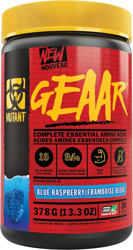 

Mutant Geaar Essential Amino Acids Supplement 30s Blue Raspberry