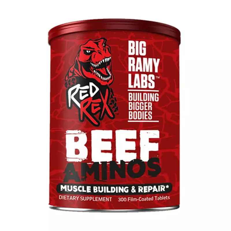 Red Rex Big Ramy Labs BEEF Amino Muscle Building & Repair 300 Tablets