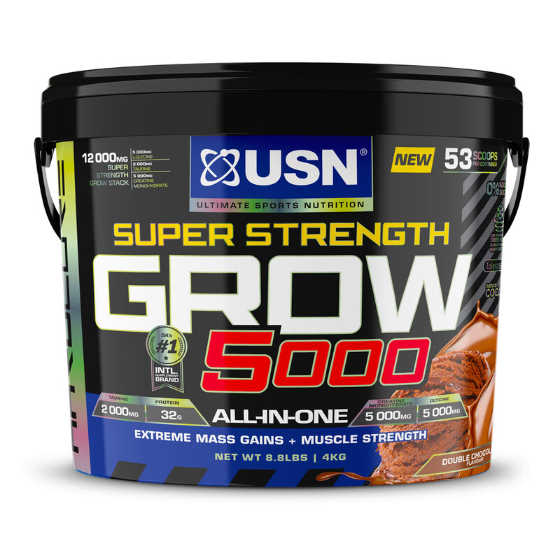 

USN Super Strength Grow 5000, 4kg, Double Chocolate, 53 Servings