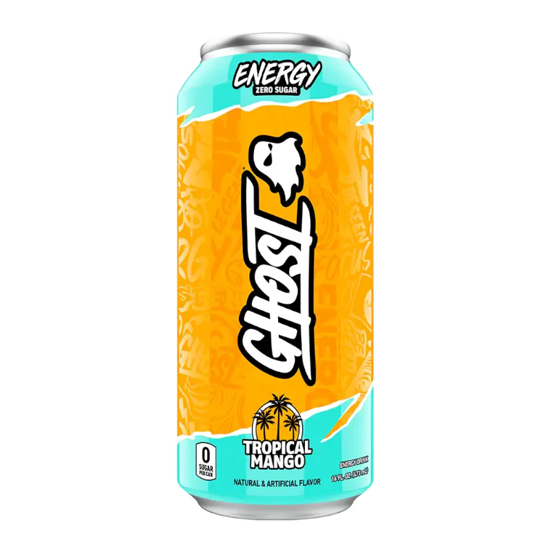 Ghost Energy Drink Tropical Mango Flavor, 473ml