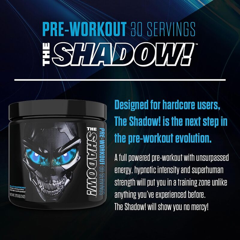 JNX The Shadow! Pre-Workout 30 Servings Blue Raspberry 270g