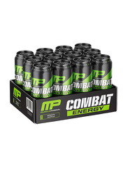 Muscle Pharm Combat Energy Drink, 12 x 473ml, Green Apple