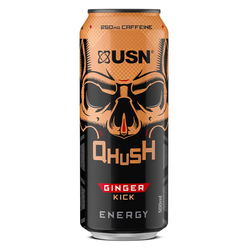 USN QHUSH Ginger Kick Energy, 500ml
