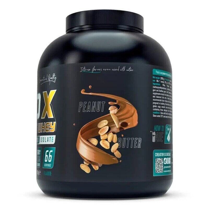 

Creator Nutrition ISO X Isolate Whey, Peanut Butter, 2000g, 66 Servings