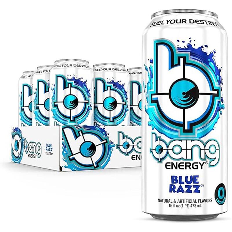 Bang Energy Rtd 473ml Blue Razz Pack of 12