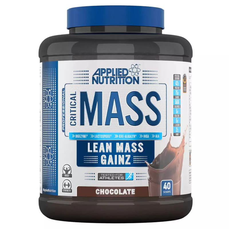 

Applied Nutrition Critical Mass, Lean Mass Gainz, Chocolate Flavor, 2.4Kg, 16 Serving