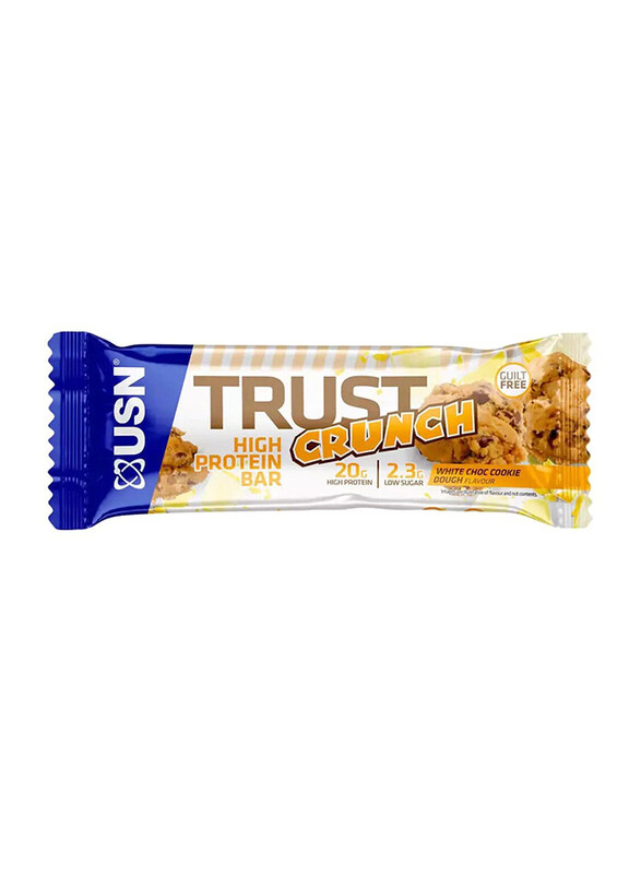 

USN Trust Crunch Protein Bar, 60g, White Choc Cookie