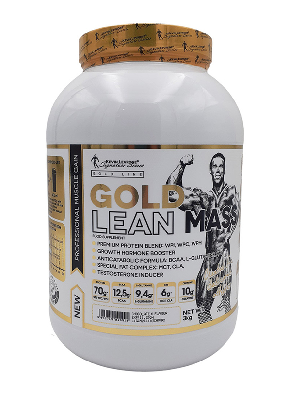 Kevin Levrone Gold Lean Mass Food Supplement, 3 KG, Chocolate