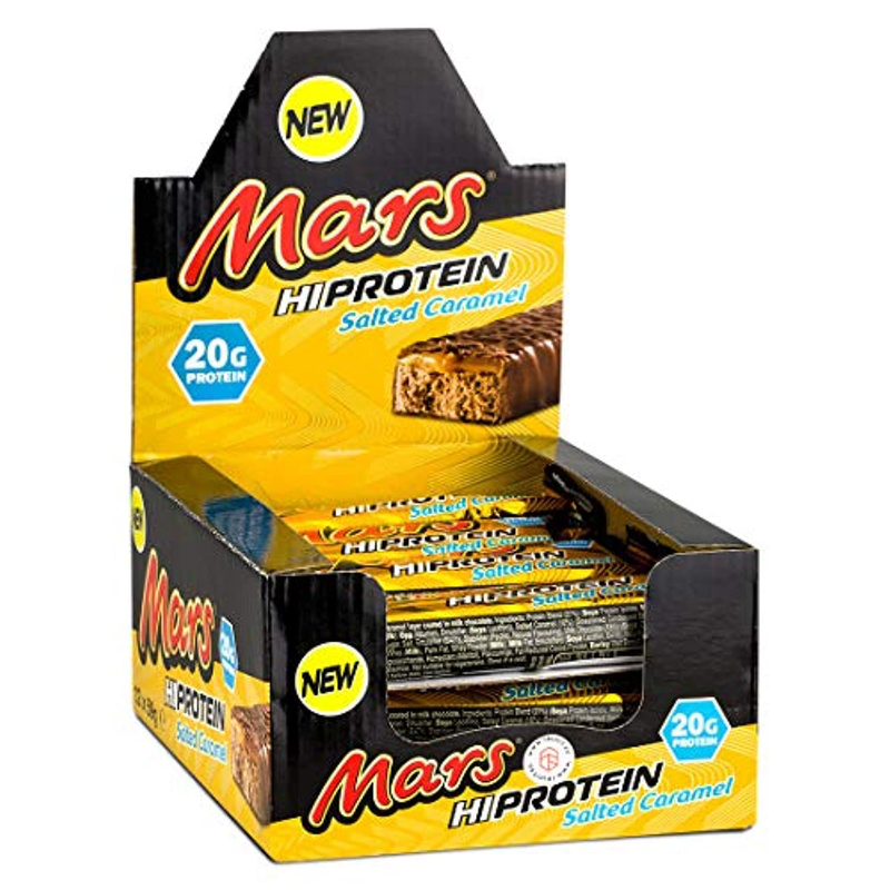 Mars Hi protein Salted Caramel Flavour Bar, 57g pack of 12