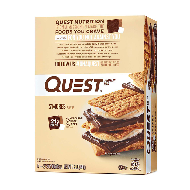 Quest Protein Bar S’Mores  60g Pack Box 12