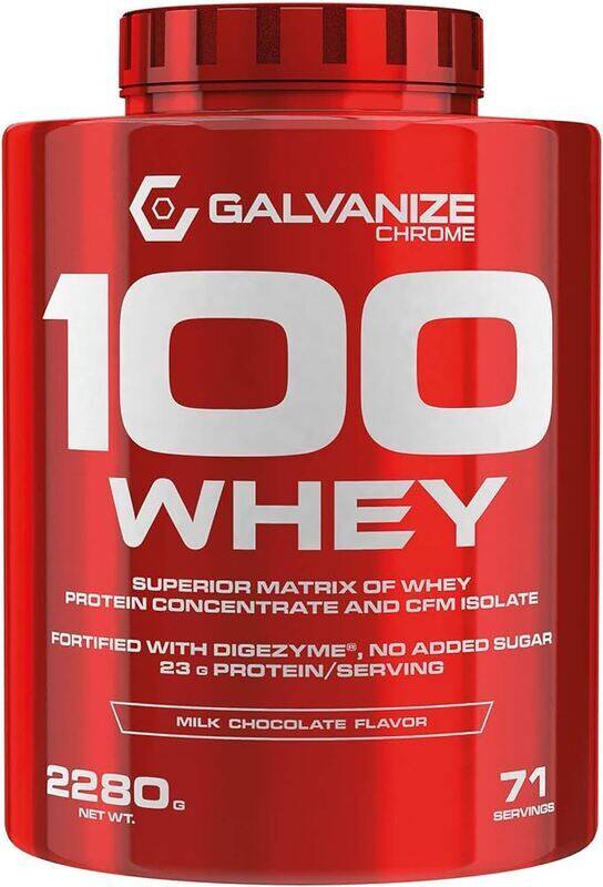 

GALVANIZE NUTRITION 100 Whey 71 Servings Belgian Chocolate 2280g