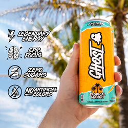 Ghost Energy Drink Tropical Mango Flavor, 473ml