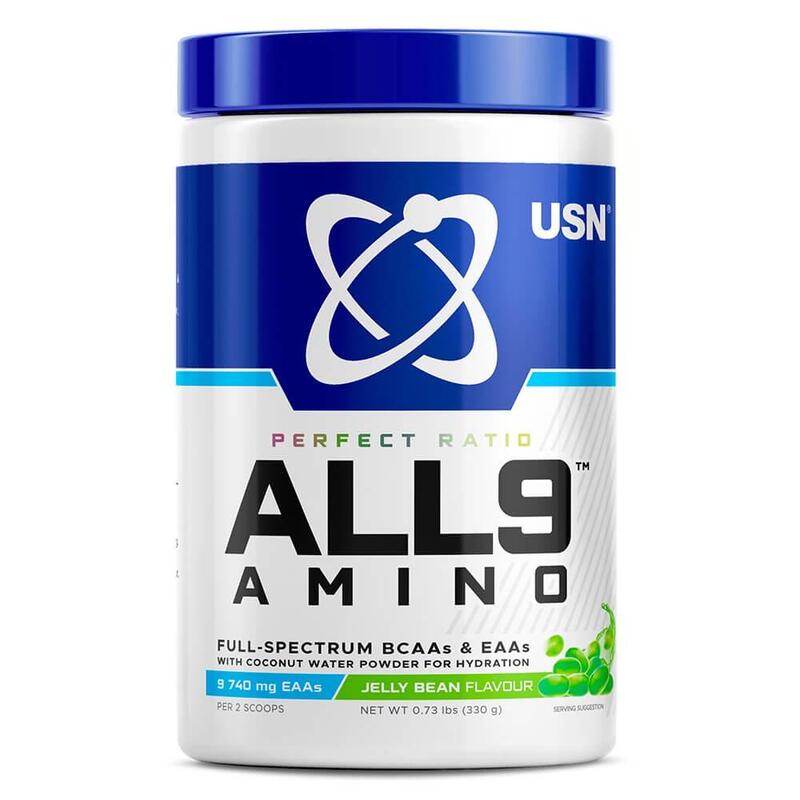 USN ALL9 Amino, 330g, Jelly Bean Flavor, 30 Serving
