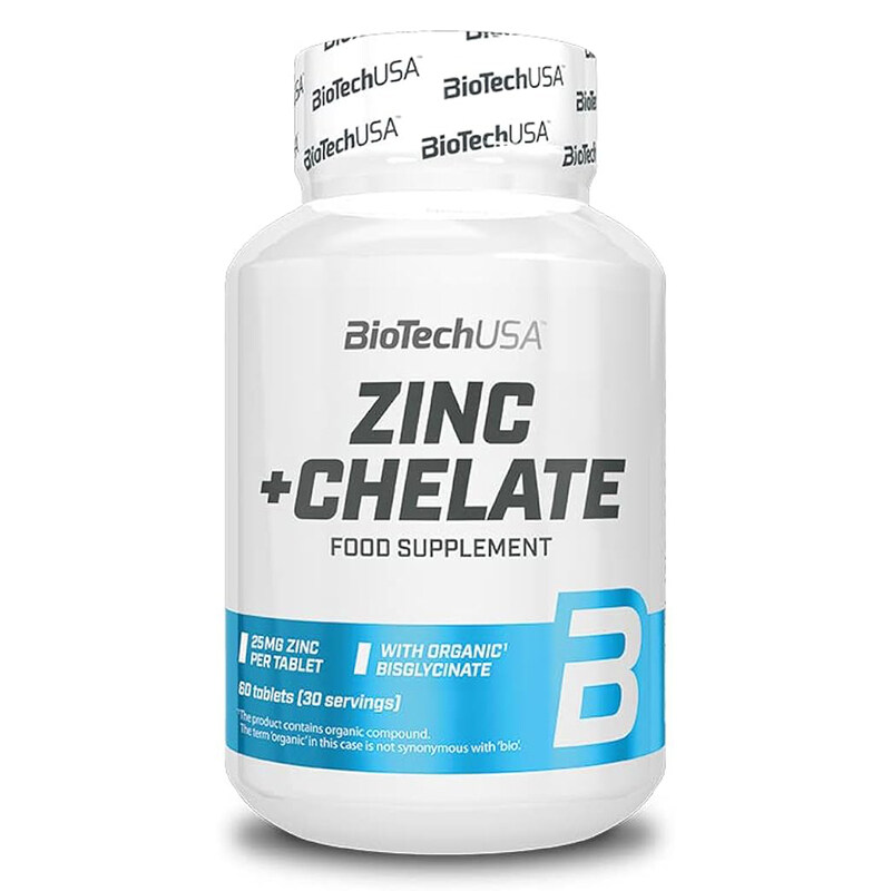 

Biotech USA BioTechUSA Zinc+Chelate Food Supplement, 60 Tablets, 60 Serving, 95g