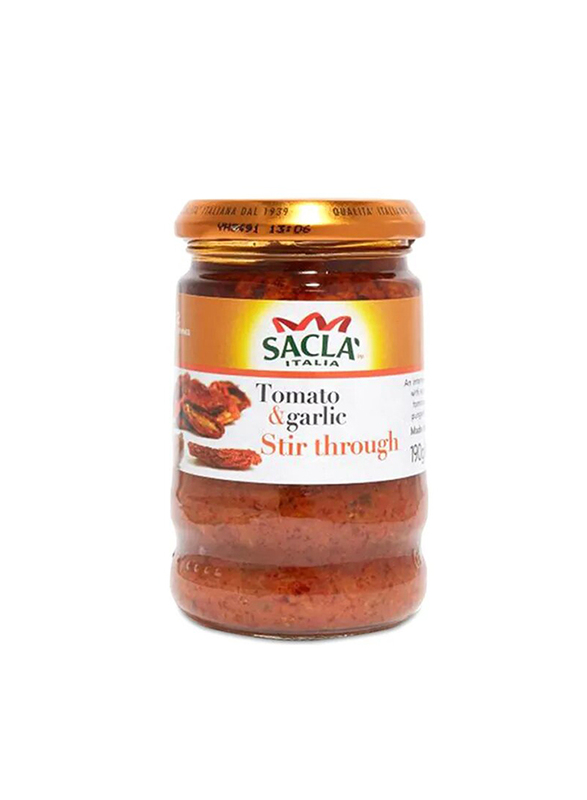 Sacla Italia Sundried Stir Through Tomato & Garlic Sauce, 190g
