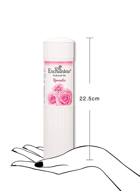 Enchanteur Romantic Talcum Fragrance Powder, 250gm, White