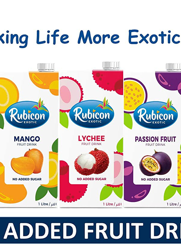 Rubicon No Added Sugar Cranberry Fruit Drink, 2 x 1 Liter