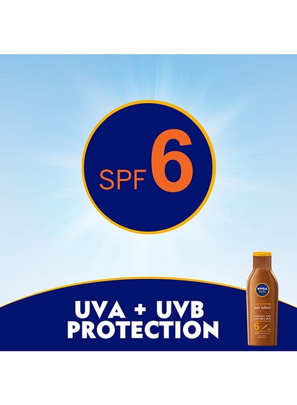 Nivea Carotene Sun Lotion SPF6, 200ml