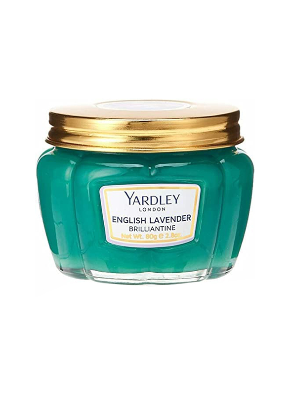 Yardley London English Lavender Brilliantine Hair Cream for All Type Hair, 80gm