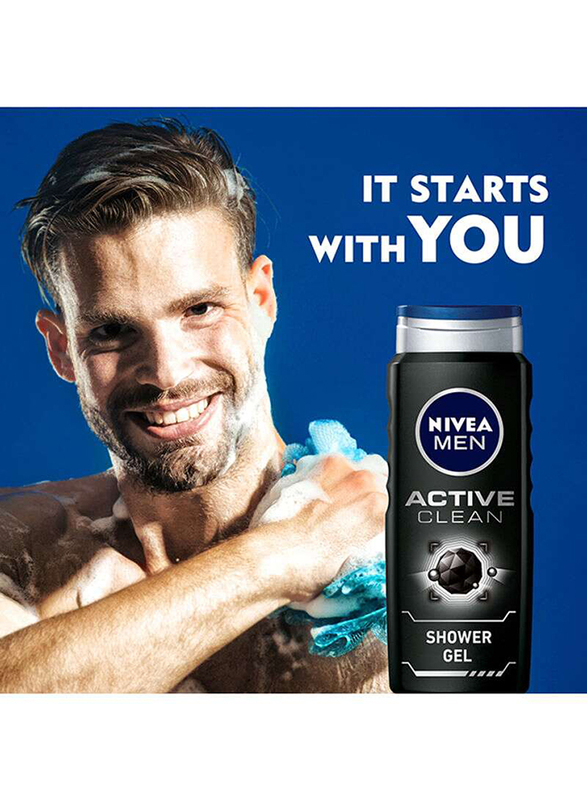 Nivea Active Clean Shower Gel, 500ml