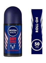 Nivea Dry Impact Plus Antiperspirant Deodorant for Men, 50ml