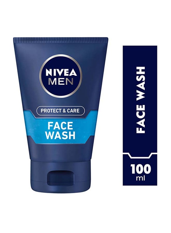 Nivea Protect and Care Refreshing Face Wash for Men with Aloe Vera, 100ml