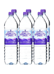 Highland Spring Natural Still Spring Water Bottle, 6 x 1.5 Litres