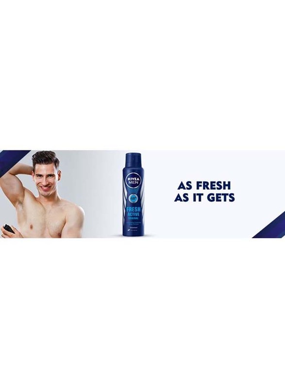 Nivea Fresh Ocean Deodorant Spray for Men, 150ml, 2 Pieces