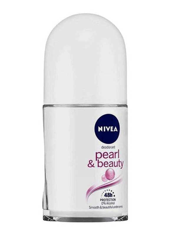 Nivea Pearl & Beauty Roll-On Deodorant for Women, 50ml
