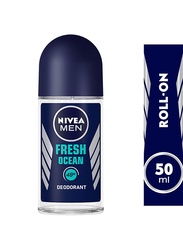 Nivea Fresh Ocean Deodorant Roll-On for Men, 50ml