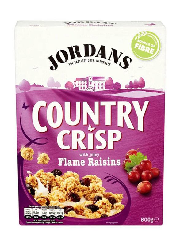 Jordans Country Crisp Flame Raisins Cereal, 500g