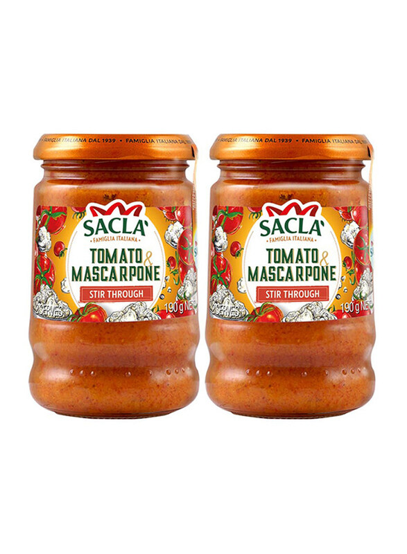 

Sacla Tomato Mascarpone Stir Through Sauce, 2 Bottle x 190g