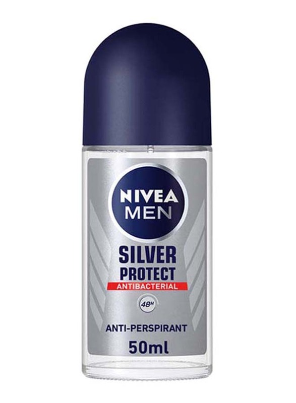 Nivea Silver Protect Roll-On Deodorant for Men, 50ml