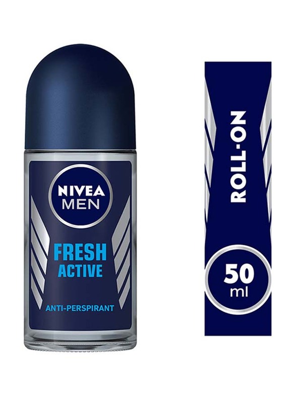 Nivea Fresh Active Roll-On Deodorant for Men, 50ml